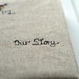 'Our Story' Personalised Linen Notebook, thumbnail 8 of 10
