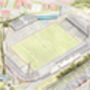 Millwall Fc The Old Den Stadium Art Print, thumbnail 2 of 3