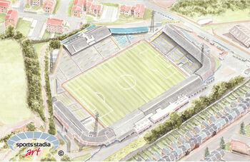 Millwall Fc The Old Den Stadium Art Print, 2 of 3