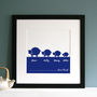Personalised Flock Of Sheep Family Print, thumbnail 2 of 8