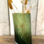 Green Glass Ripple Vase, thumbnail 2 of 2