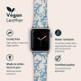 Blue Coral Vegan Leather Apple Watch Band, thumbnail 2 of 6