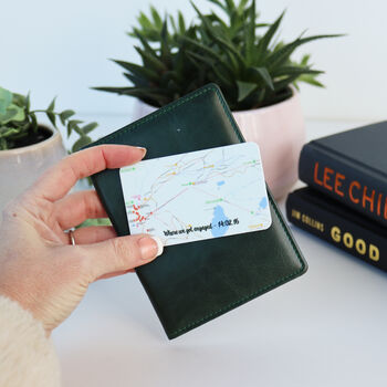 Personalised Map Special Place Keepsake Wallet Card, 6 of 9