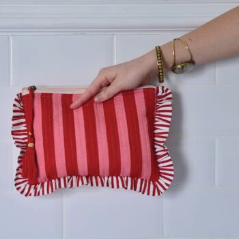 Personalised Lobster And Stripe Quilted Washbag, 4 of 5