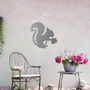 Metal Squirrel Wall Art Outdoor Garden Decoration Gift For Her, thumbnail 7 of 10