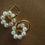 'Alitaptap' Hoop Pearl Drop Earrings, thumbnail 5 of 12