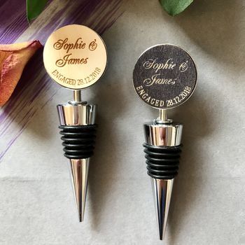 Personalised Engagement Wine Bottle Stopper, 3 of 6