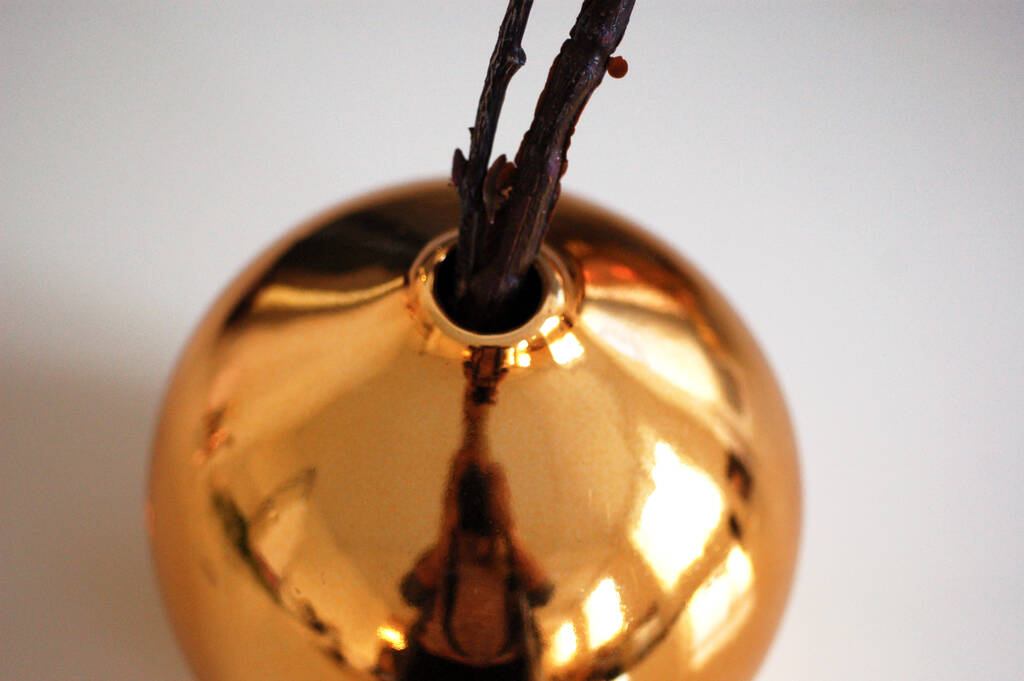 Gold Glass Vase By The Luxe Co