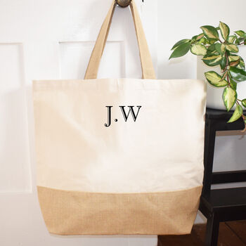 Personalised Initials Holiday Beach And Shopping Bag, 2 of 6