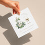 Linen 4th Wedding Anniversary Card, thumbnail 1 of 6