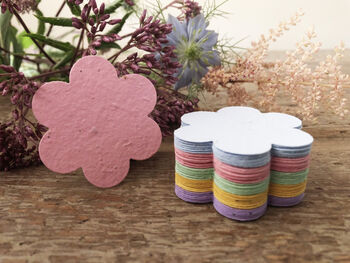 Eco Friendly Plantable Multicoloured Seed Paper Flowers, 10 of 11