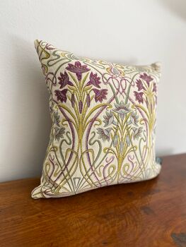 Mini Tiffany Mulberry Tapestry 14' Cushion, 3 of 4
