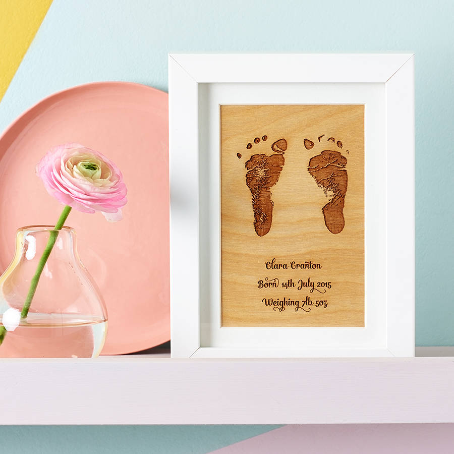 framed baby hands and feet keepsake carving by design by eleven