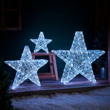 Twinky Smart LED Christmas Outdoor Star Light Trio, 2 of 12