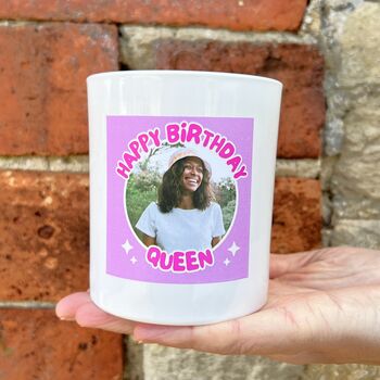 Personalised Photo Birthday Queen Candle, 2 of 9