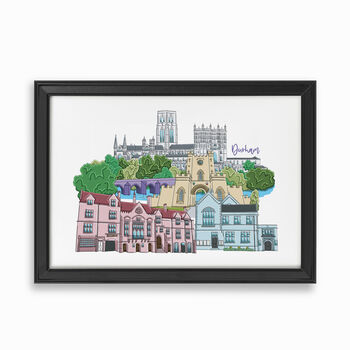 Durham Skyline Personalised Print, 2 of 9
