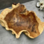 30cm Handmade Wooden Root Bowl – Balinese Gamal Wood, thumbnail 10 of 12