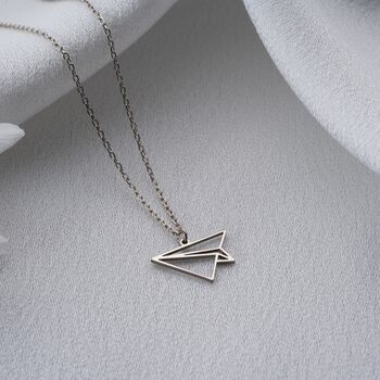 'Ready For Adventure' Paper Plane Necklace, 4 of 10
