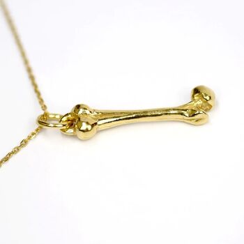 Gold Vermeil Bone Necklace, 6 of 7