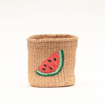 Embroidered Motif Baskets, 6 of 12