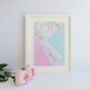 Abstract Marble And Pastel Love Print, thumbnail 1 of 2