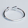 Sterling Silver Arrow And Crystal Adjustable Ring, thumbnail 3 of 4