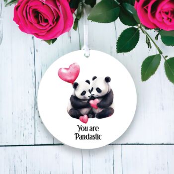 Personalised Panda Valentine's Couple Gift, 2 of 2
