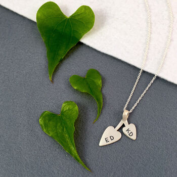 Mother’s Heart Leaf Sterling Silver Pendant, 2 of 4