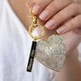 Sparkly Heart And Star Keyring, thumbnail 1 of 11