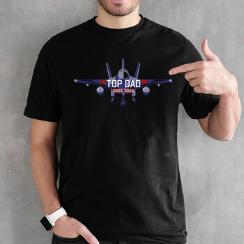 Top Dad Or Person Jet Plane T Shirt, 2 of 5