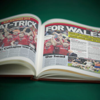Welsh Rugby Team Personalised Gift Newspaper Book, 6 of 12