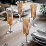 Set Of Four Blush Star Champagne Flutes, thumbnail 1 of 3
