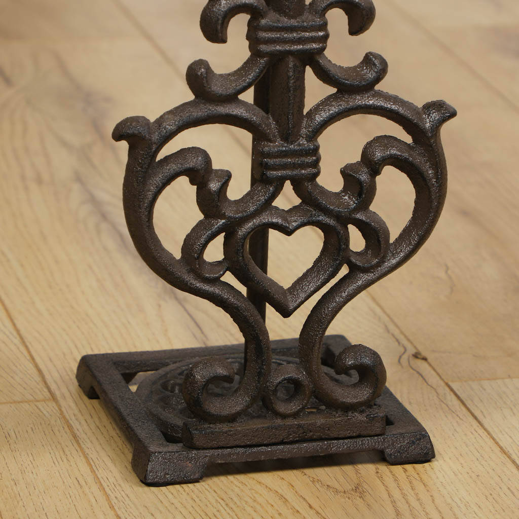 Ornate Free Standing Cast Iron Toilet Roll Holder By Dibor