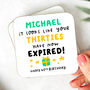 Personalised 40th Birthday Mug 'Thirties Have Expired', thumbnail 2 of 2