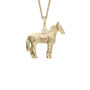 Horse Necklace In 18ct Gold Plated Sterling Silver, thumbnail 2 of 10