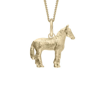 Horse Necklace In 18ct Gold Plated Sterling Silver, 2 of 10