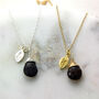 Silver Or Gold Wrapped Birthstone Initial Necklace, thumbnail 3 of 11