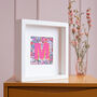 Personalised Pink Liberty Framed Picture, thumbnail 4 of 4
