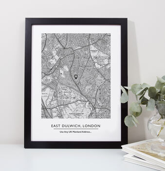 Favourite UK Location Map Print Custom Made, 10 of 12