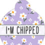 Lucky Little Lavender Daisies Custom ID Dog Tag, thumbnail 3 of 4