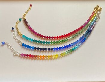 Rainbow And Ombre Crystal Bracelet, 2 of 4