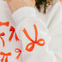 Bows Embroidered Sweatshirt, thumbnail 3 of 12
