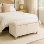 Tall Storage Ottoman In Soft Bouclé Fabric, thumbnail 4 of 6
