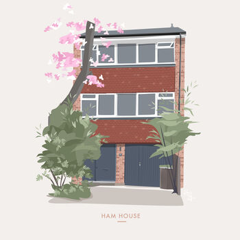 Personalised Portrait House Print, 8 of 8