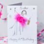 Handmade Personalised 3D Happy Birthday Age Card, thumbnail 2 of 9