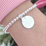 Sterling Silver True Friend Engraved Bracelet, thumbnail 1 of 12