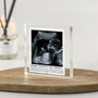First Father’s Day Daddy To Be Photo Block – Personalised Baby Scan Acrylic Gift, thumbnail 1 of 3