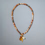 Amber Gingham Toggle Necklace, thumbnail 1 of 6