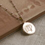Rose Gold Plated Silver Zodiac Star Sign Necklace, thumbnail 1 of 5