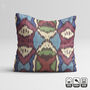 Multicoloured Traditional Hand Woven Ikat Cushion Cover, thumbnail 1 of 7